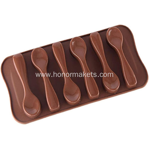 Silicone spoon chocolate shape cake mold